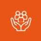 Here are a few options for an alt tag, all under 8 words: * **Protecting our community** * **Hands protecting people** * **Community care and support** * **Safeguarding our members** The best option will depend on the specific context where the image is used.